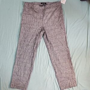 Ellen Tracy Black and White Straight Leg Pants